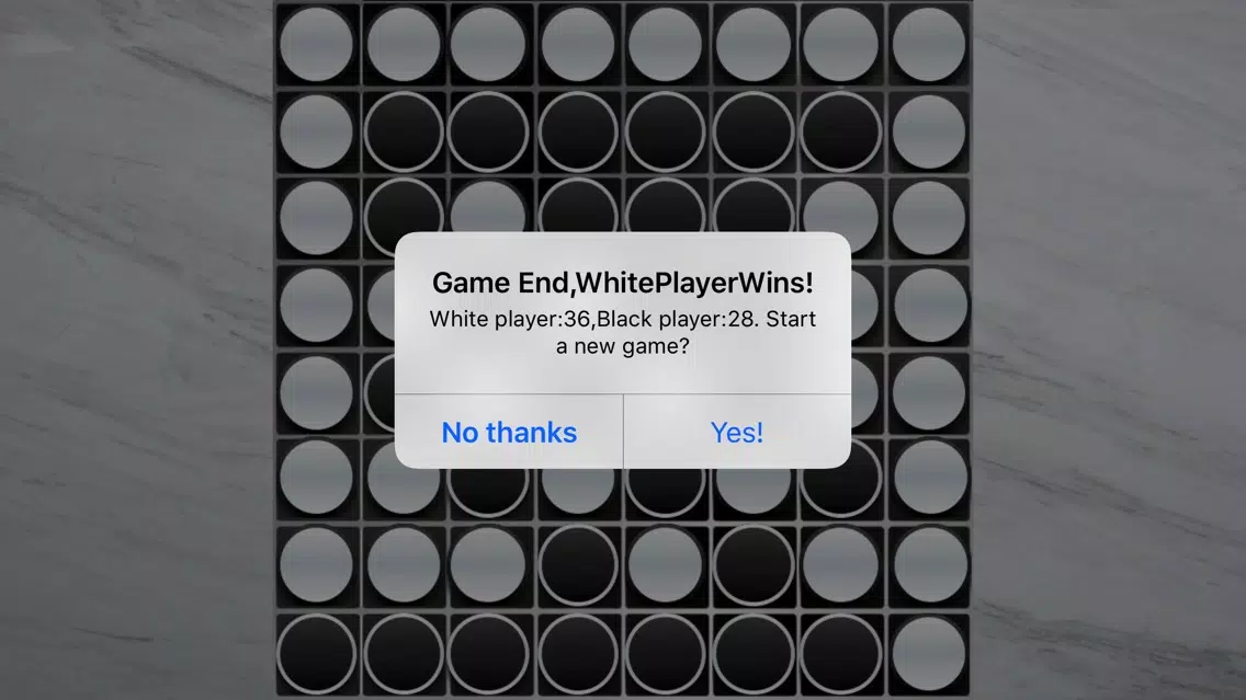 Tangkapan layar ISREVER-The simplest Reversi game