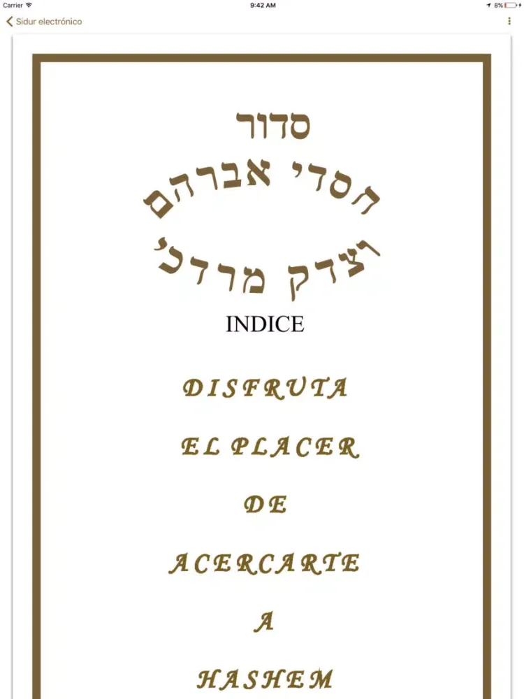 SIDUR JASDÉ ABRAHAM VETSÉDEK MORDEJAY iPad  スクリーンショット