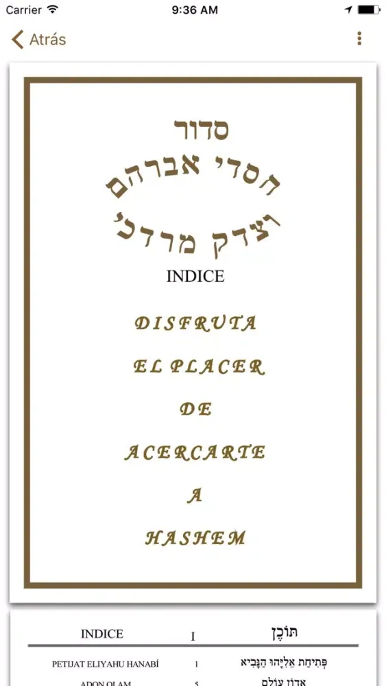 SIDUR JASDÉ ABRAHAM VETSÉDEK MORDEJAY スクリーンショット
