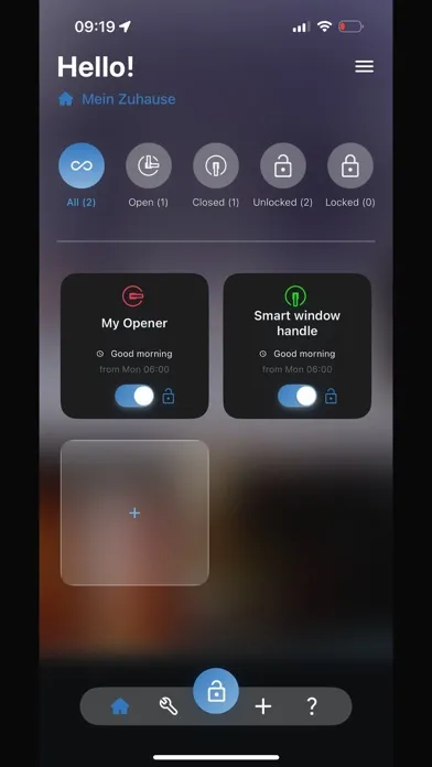 Capturas de pantalla de SIEGENIA HomeConnect