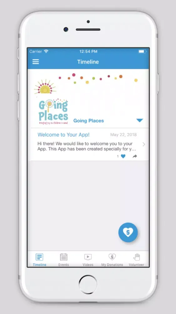 Ảnh chụp màn hình của Going Places Nonprofit