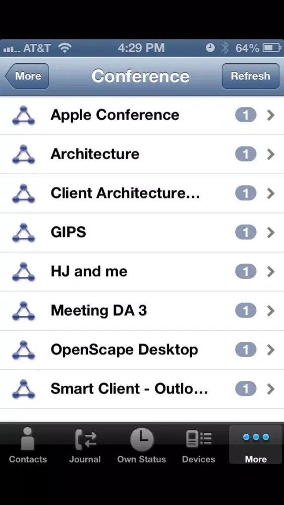 OpenScape UC Screenshots