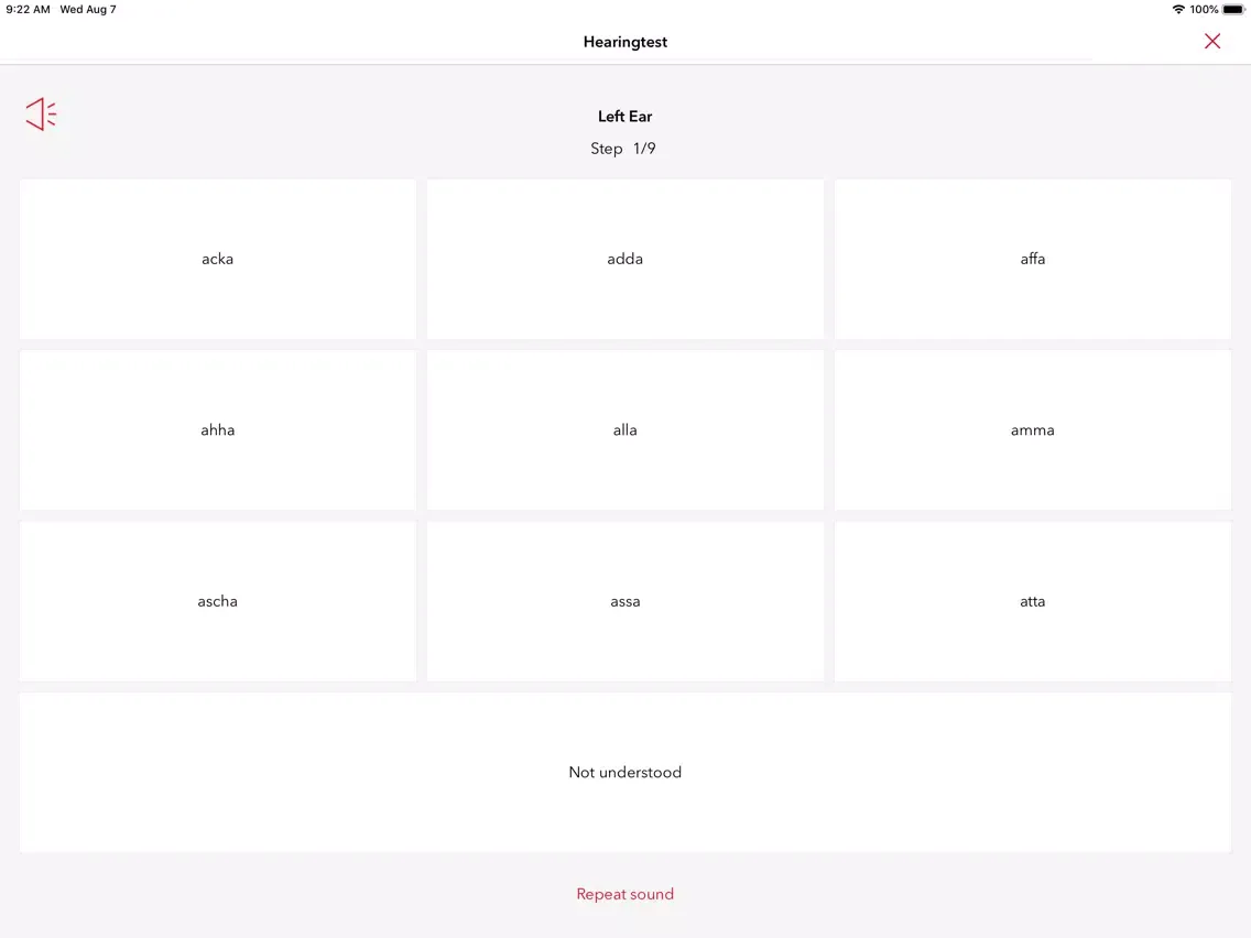 Signia Hearing Test iPad  स्क्रीनशॉट
