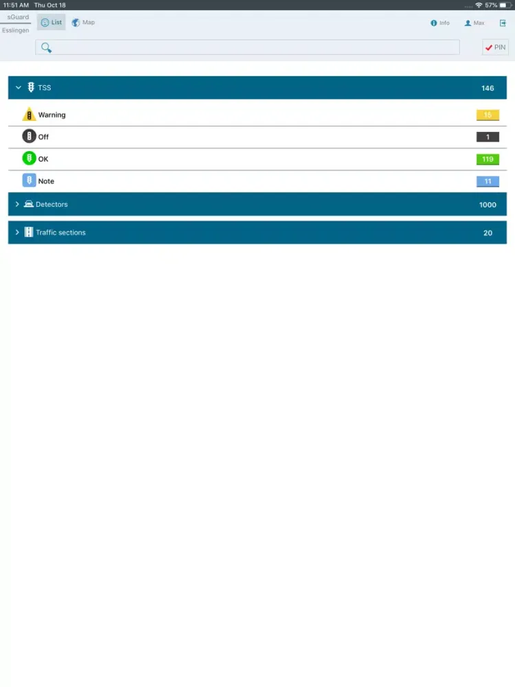 Zrzuty ekranu Siemens sGuard iPad 