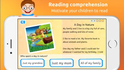 Tangkapan skrin iRead: Reading games for kids