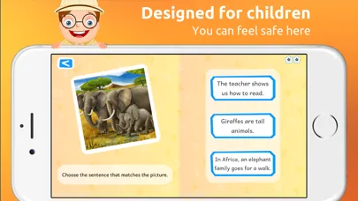 Tangkapan skrin iRead: Reading games for kids