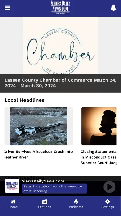 Sierra Daily News Screenshots