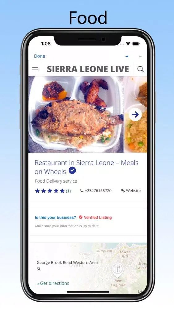 Capturas de tela do Sierra Leone Live