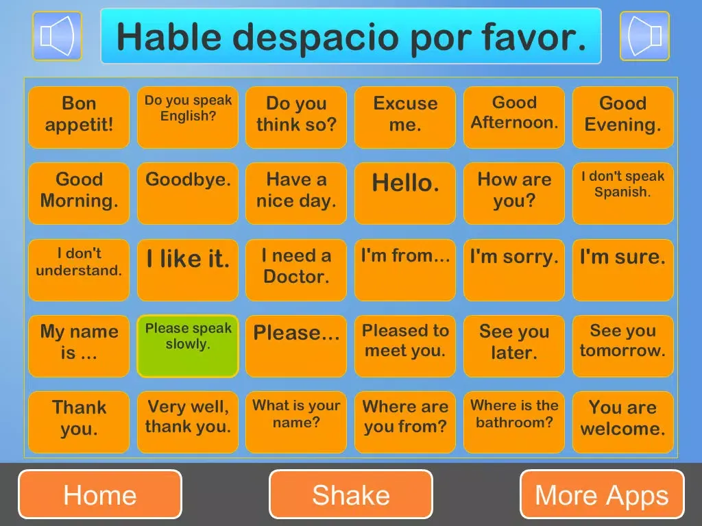 Capturas de pantalla de iTalkSpanish iPad 