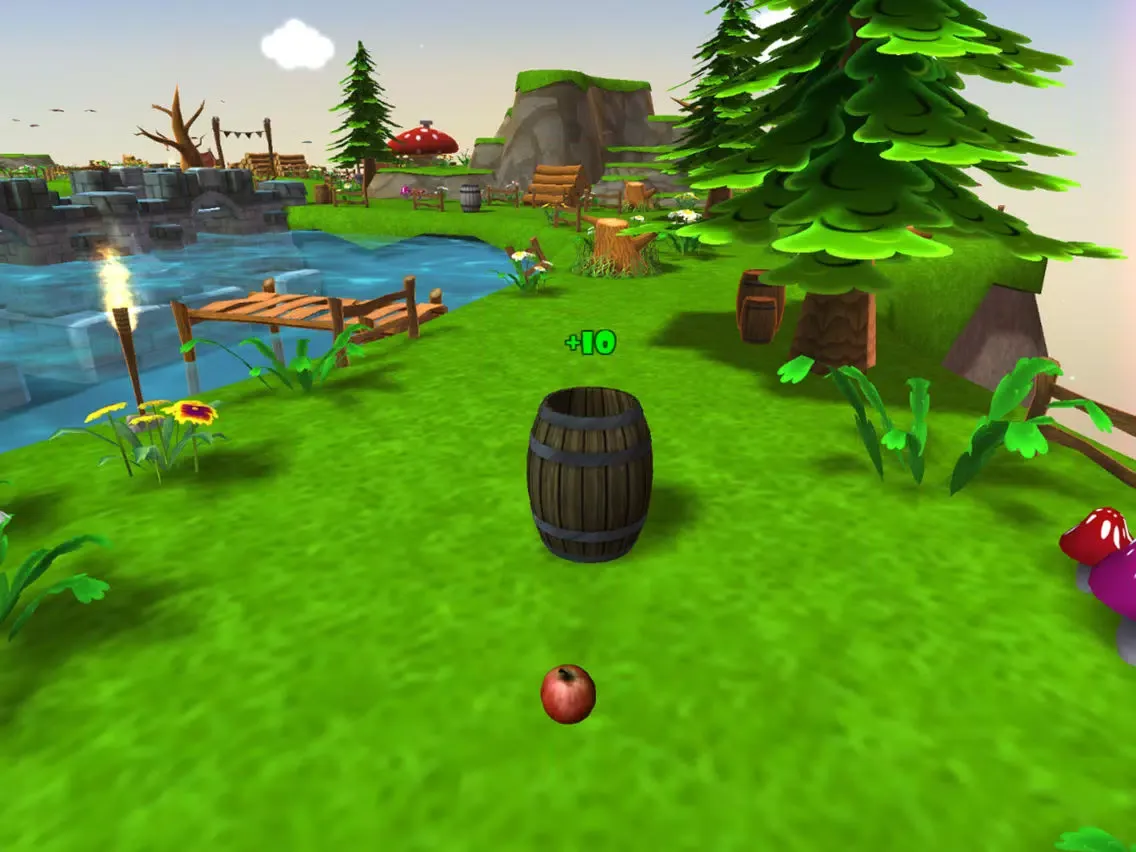 Capturas de tela do 3D Toon Toss iPad 