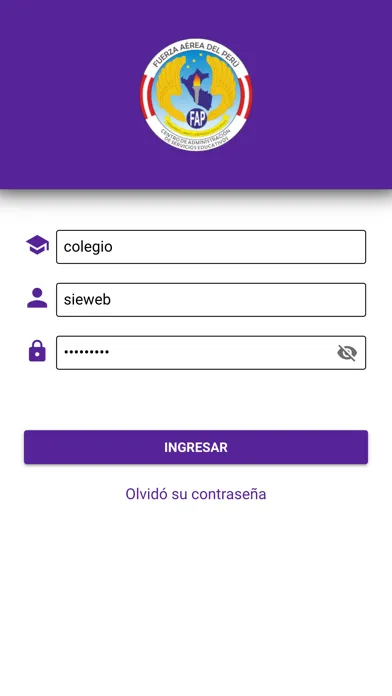 Sistema Educativo FAP Screenshots