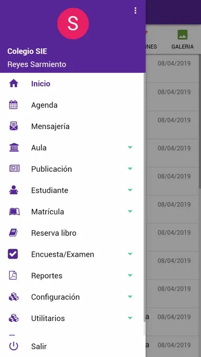 Sistema Educativo FAP Screenshots