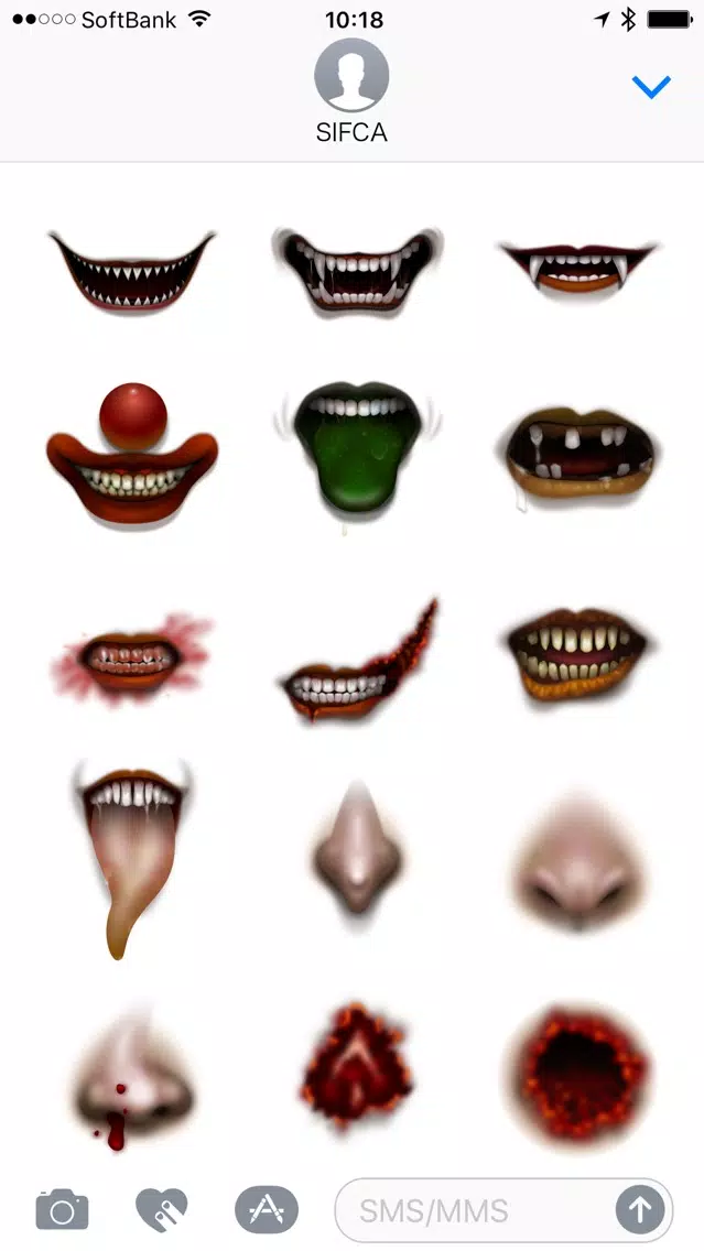 ZOMBIE Face Stickers 스크린샷