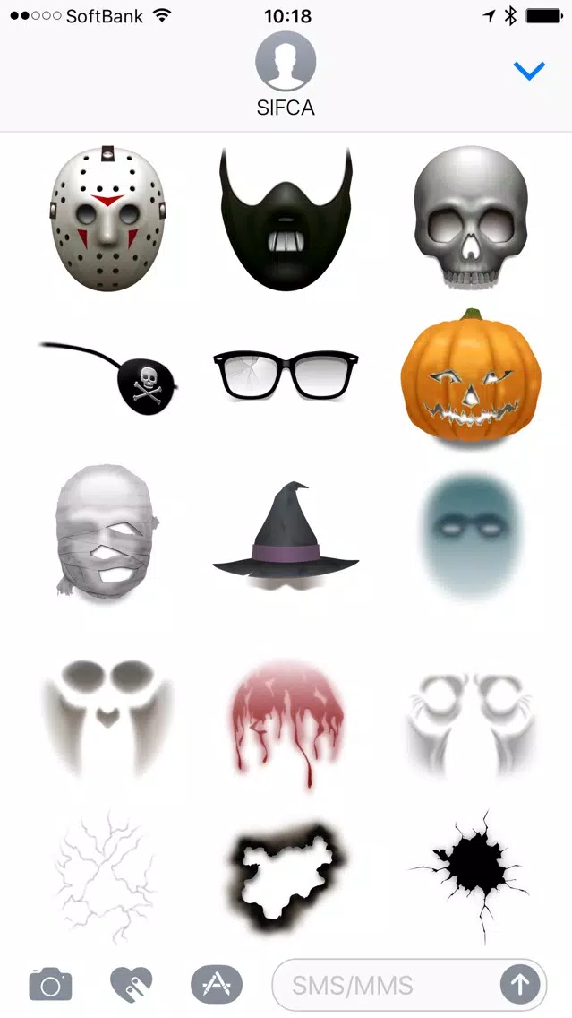 ZOMBIE Face Stickers 스크린샷