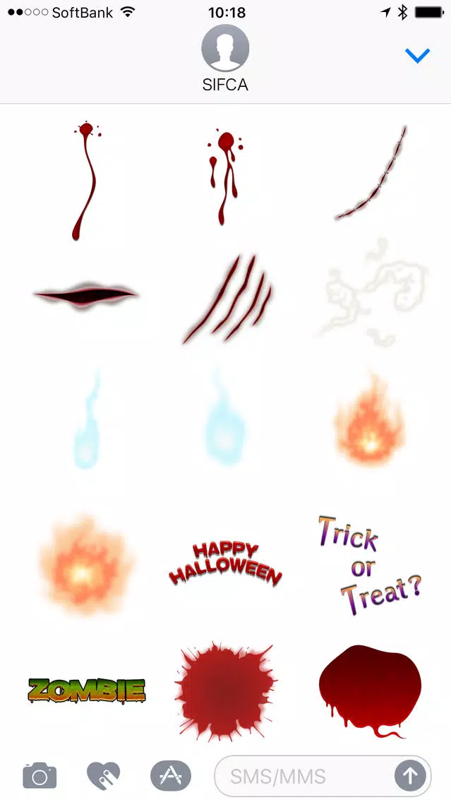 ZOMBIE Face Stickers 스크린샷