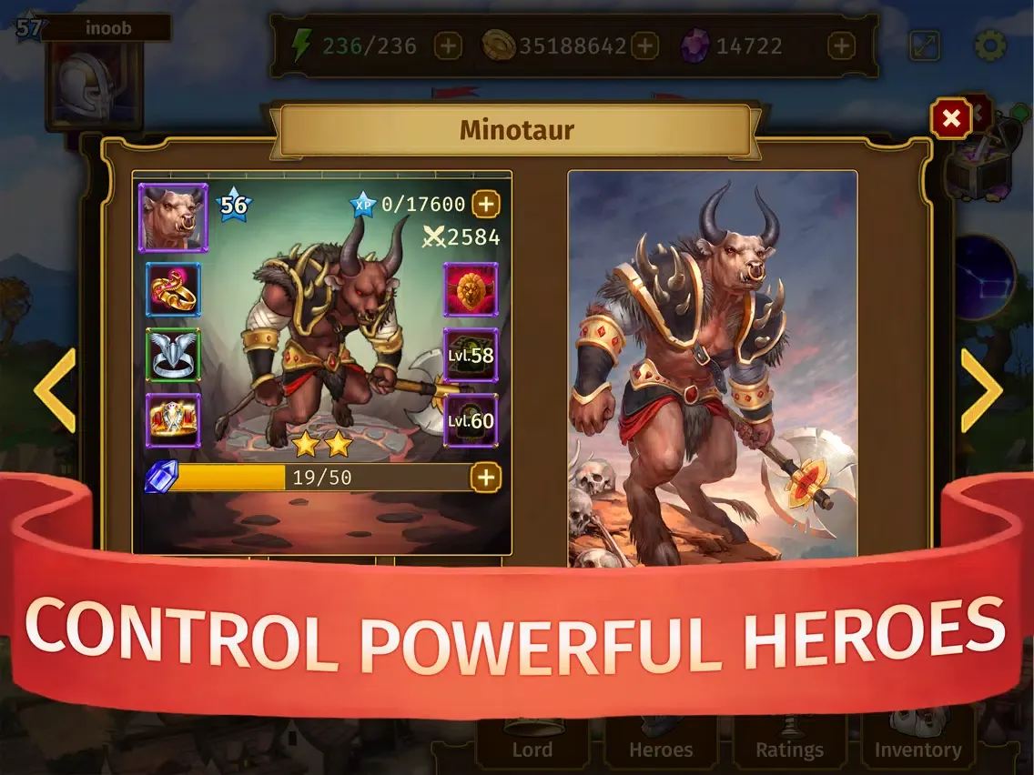 Ảnh chụp màn hình của Lords of the Arena: Heroes iPad 