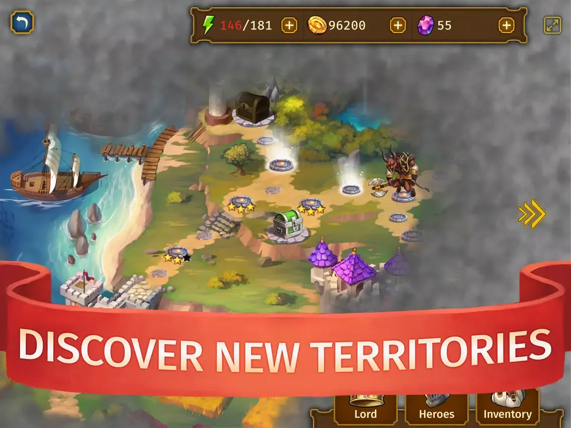 Ảnh chụp màn hình của Lords of the Arena: Heroes iPad 