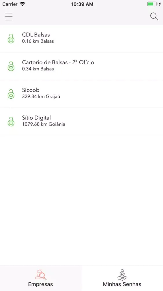Siga Senhas Screenshots