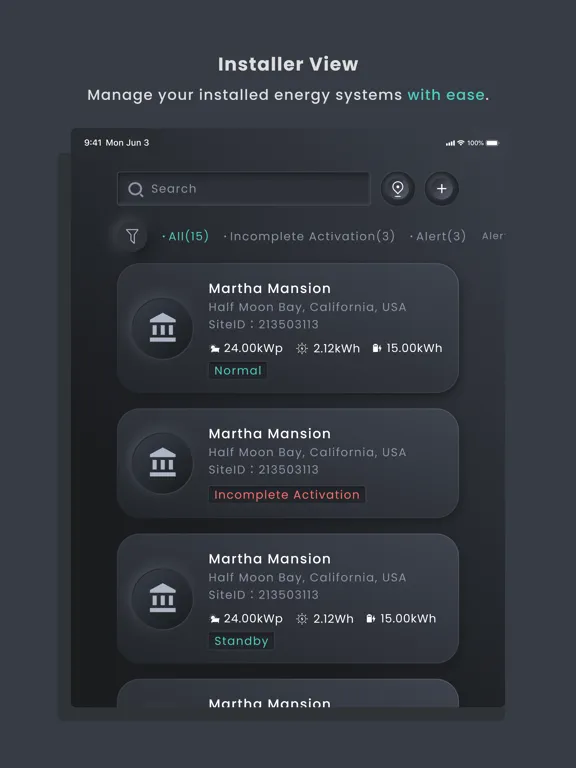 mySigen iPad Screenshots