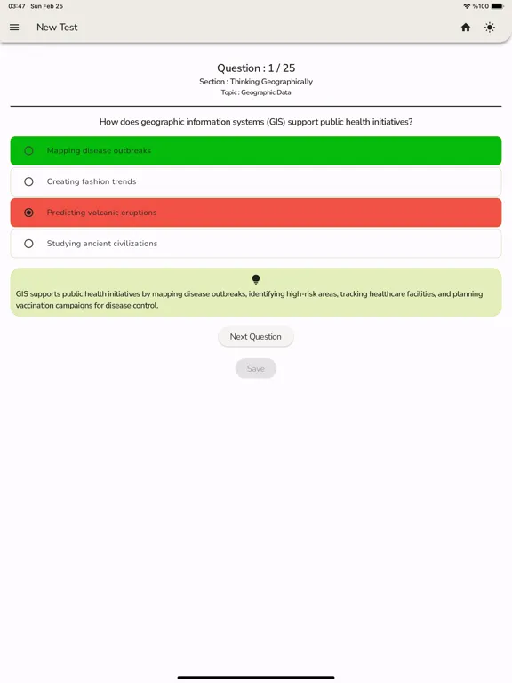 Скриншоты AP Human Geography Mock Test iPad 