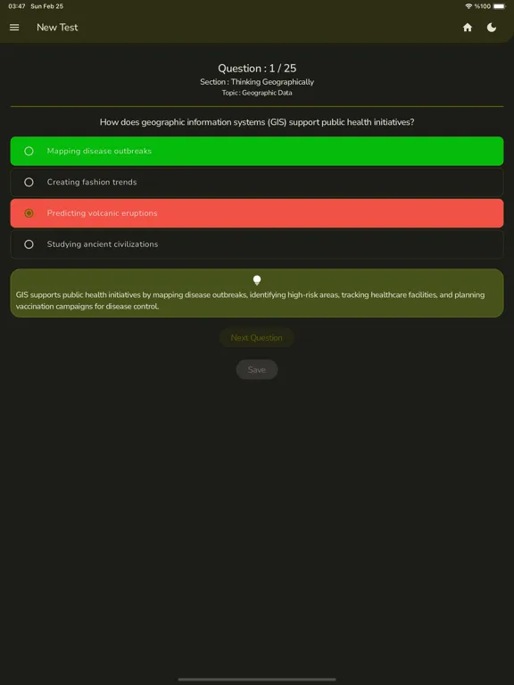 Скриншоты AP Human Geography Mock Test iPad 