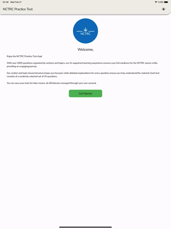 NCTRC CTRS Exam Practice Test iPad  스크린샷