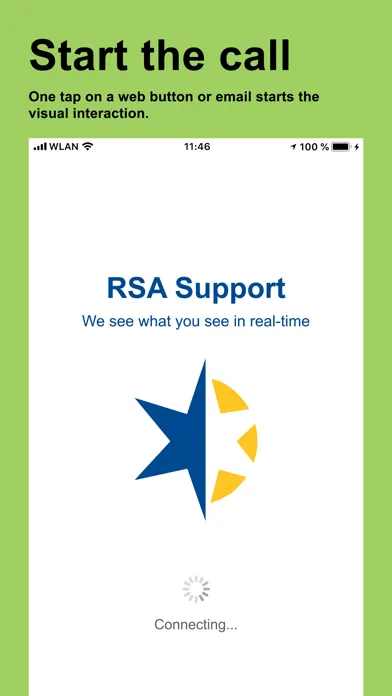 ภาพหน้าจอของ RSA Support