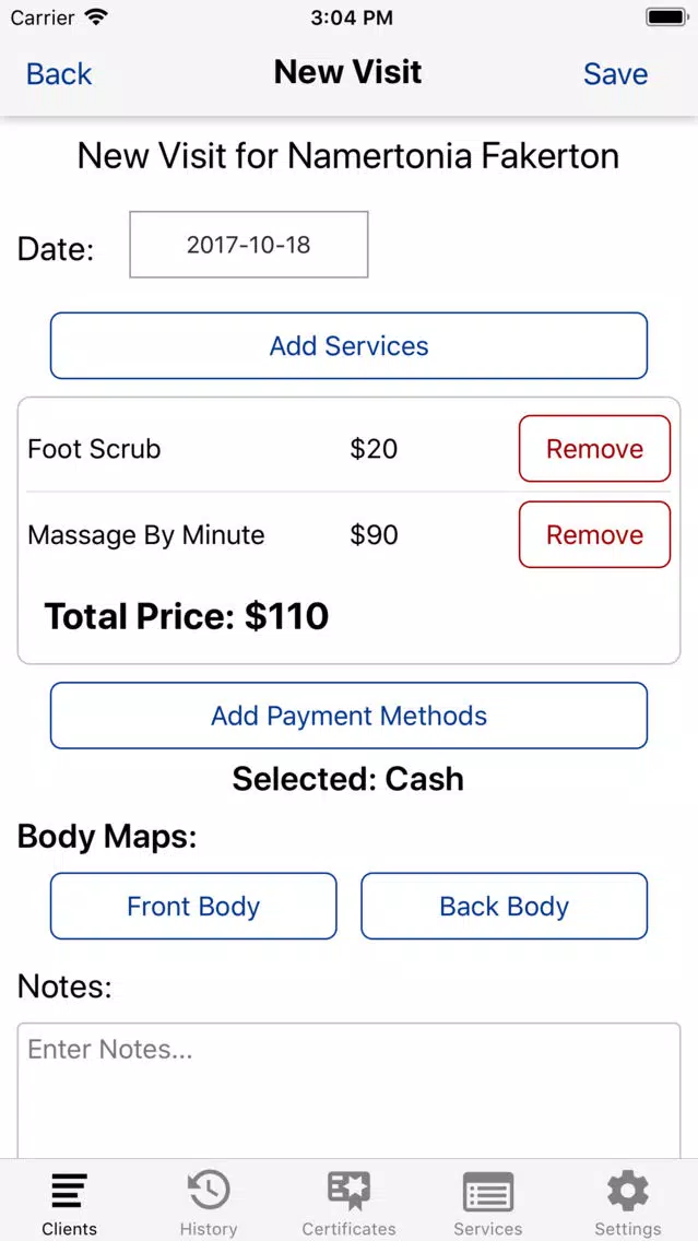 Capturas de pantalla de KneadTracker - Massage Manager