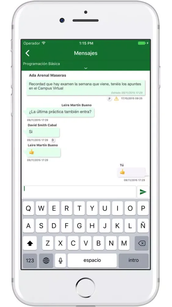 Tangkapan skrin Academic Mobile UAM