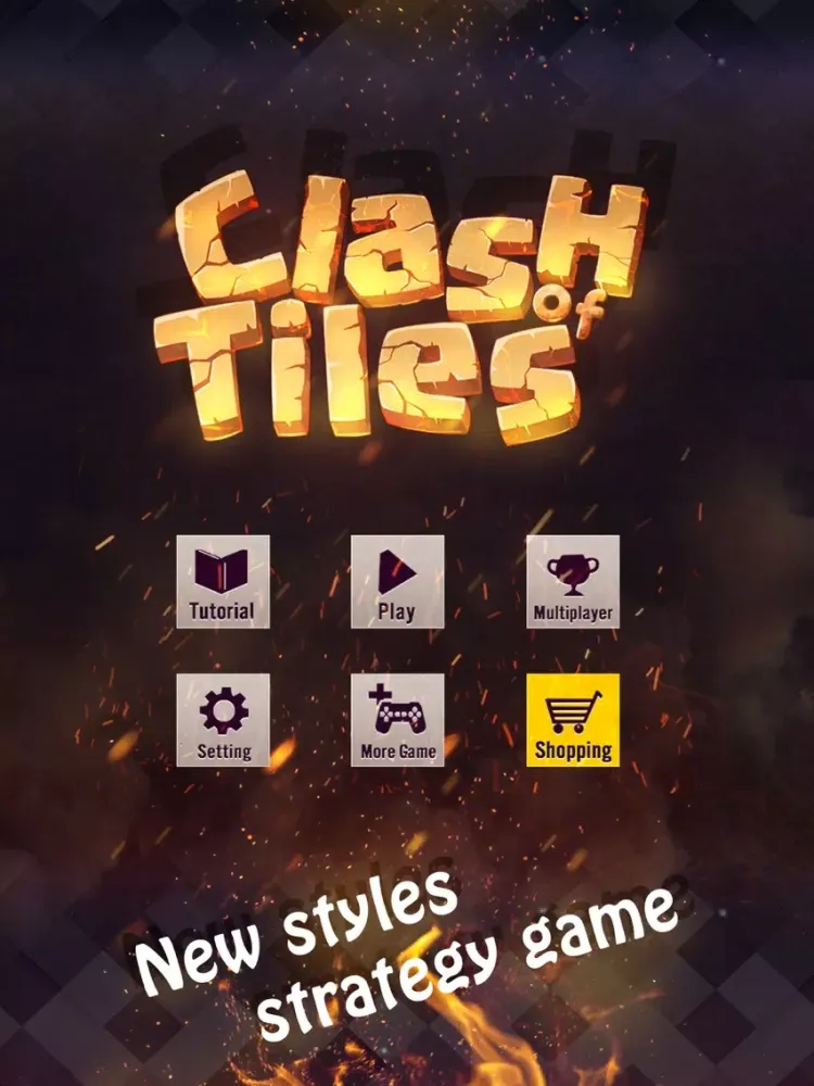 Tangkapan layar Clash of Squares iPad 