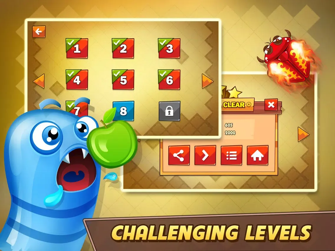 ภาพหน้าจอของ Crazy Worm iPad 