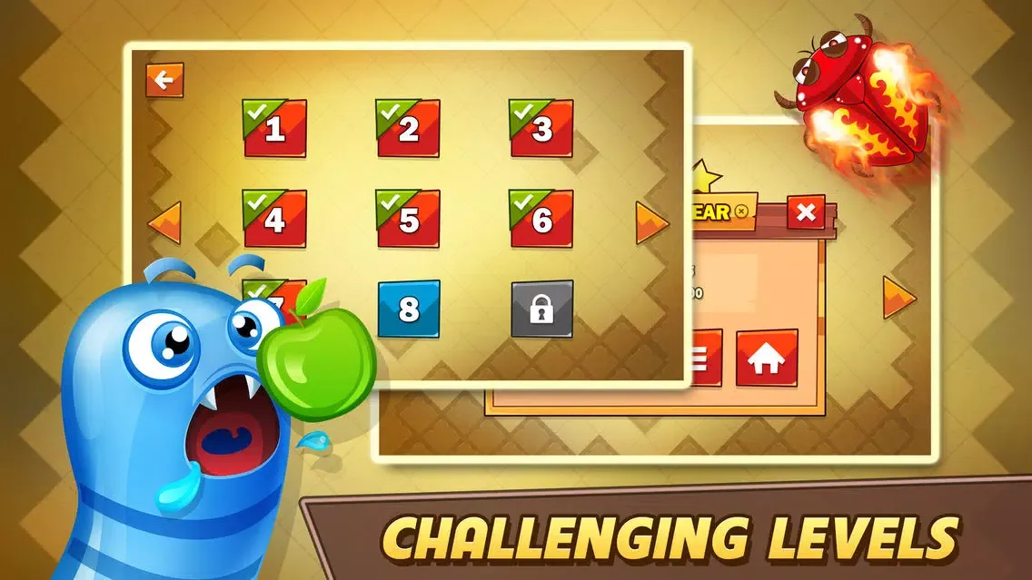 ภาพหน้าจอของ Crazy Worm
