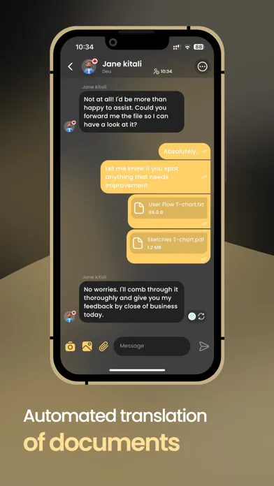 Translation Tchat Screenshots