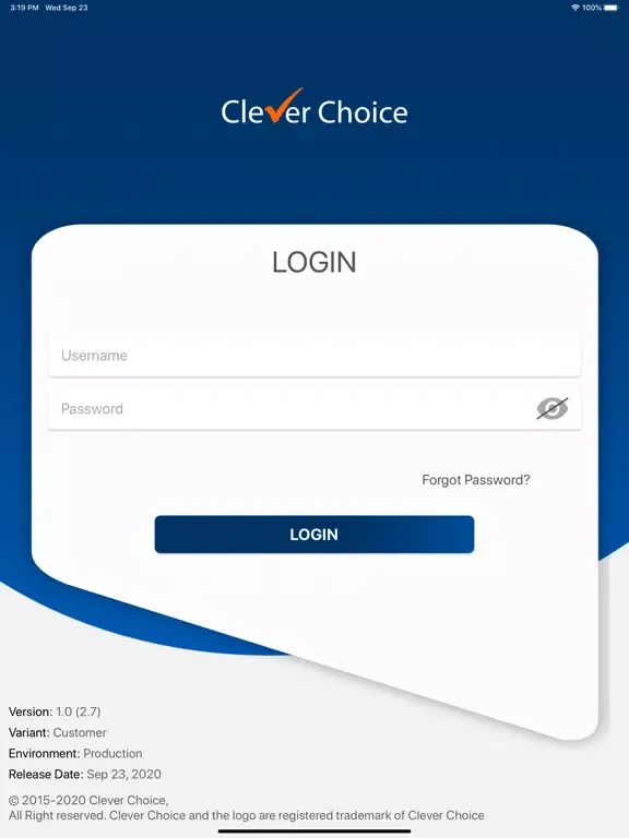 Capturas de pantalla de Clever Choice Customer iPad 