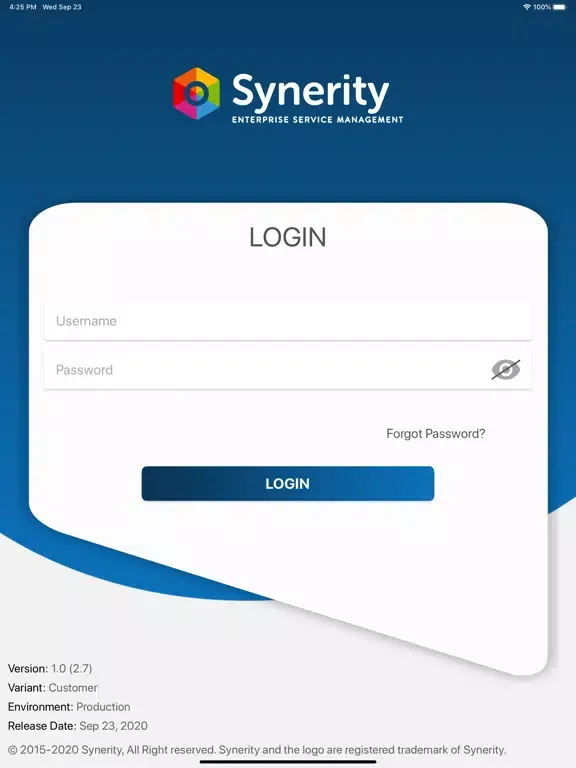Synerity Customer iPad 應用截圖