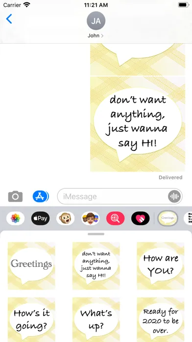 greetings stickers! Screenshots
