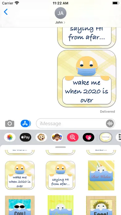 greetings stickers! Screenshots