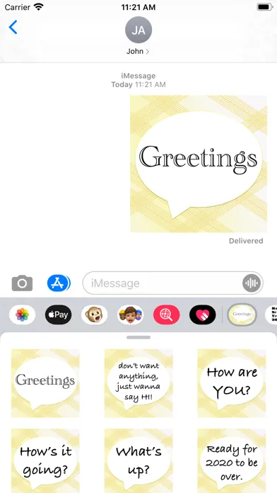 greetings stickers! Screenshots