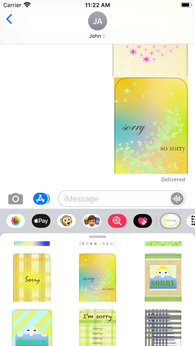 greetings stickers! Screenshots