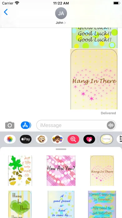greetings stickers! Screenshots