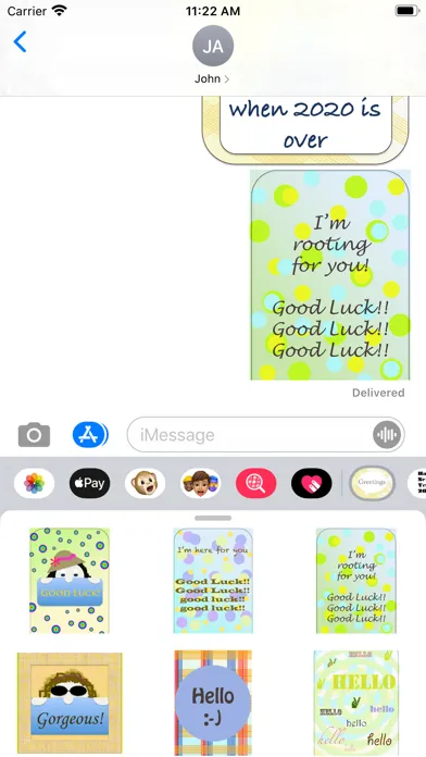 greetings stickers! Screenshots