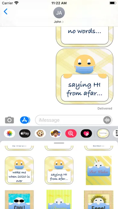 greetings stickers! Screenshots