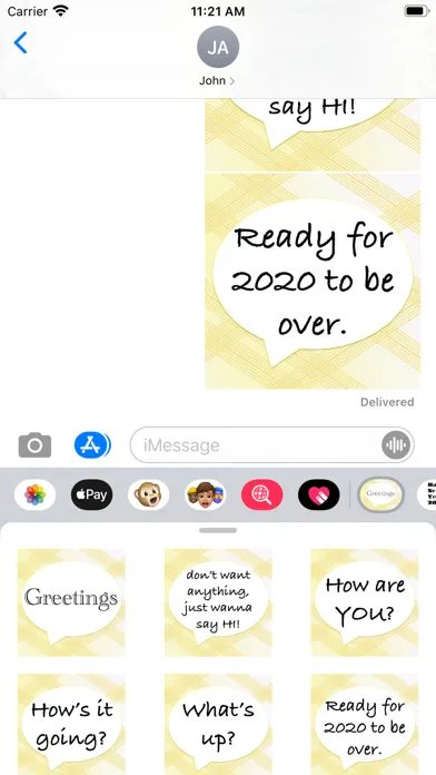 greetings stickers! Screenshots