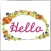 flower greetings stickers