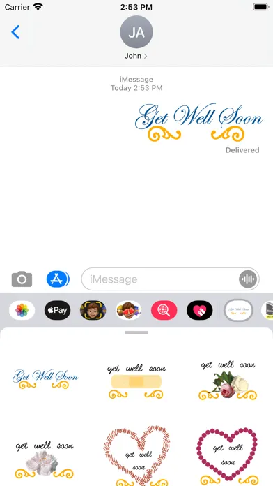 get well soon stickers! Screenshots