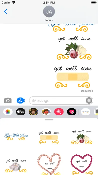 get well soon stickers! Screenshots