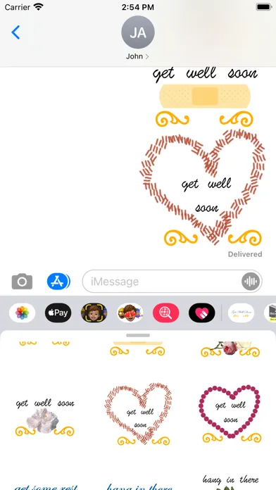 get well soon stickers! Screenshots