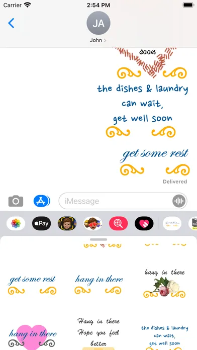 get well soon stickers! Screenshots