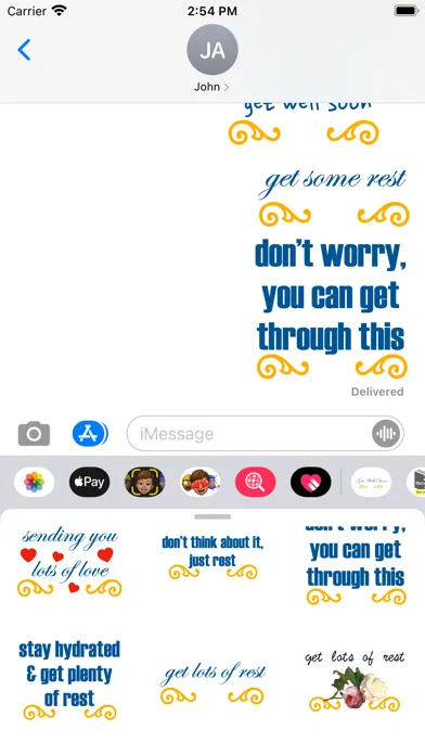 get well soon stickers! Screenshots