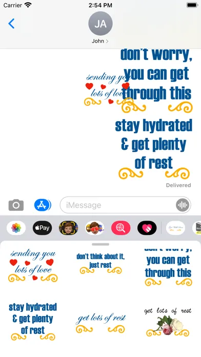 get well soon stickers! Screenshots